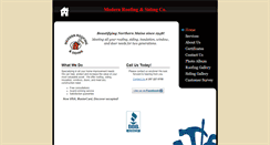 Desktop Screenshot of modernroofingandsiding.com